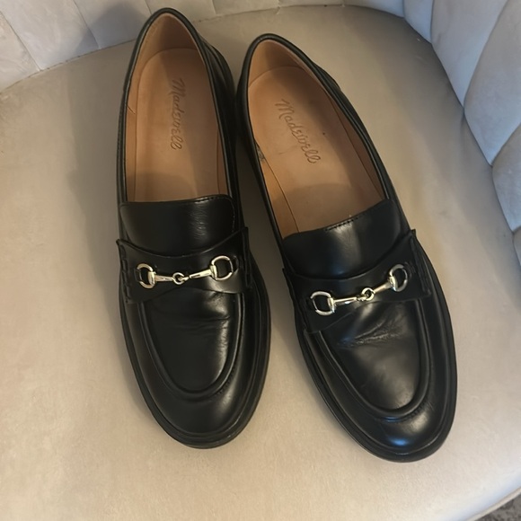Madewell Women’s Thee Vernon Bit Hardware Loafer, Black Leather, Size 10 - Picture 5 of 12